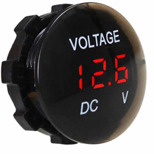 Разъем USB SKU-2029 в авто (врезной) 12-24V вольтметр