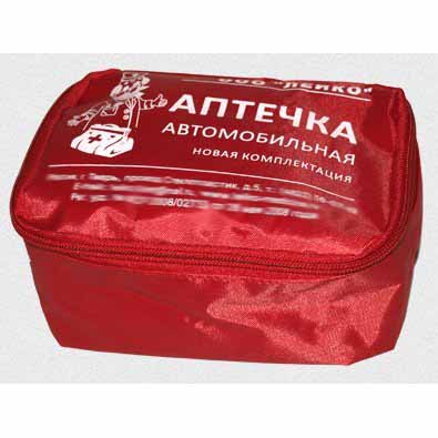 Аптечка автомобильная в мягкой сумке