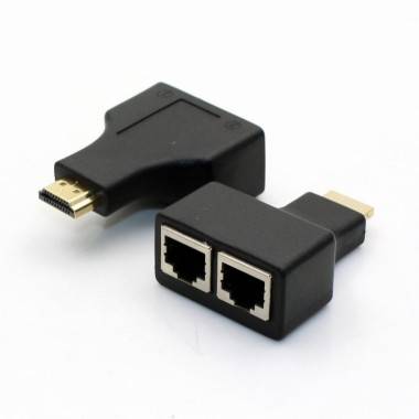 удлинитель HDMI по витой паре 8P8C (компл.2шт) 17-6916