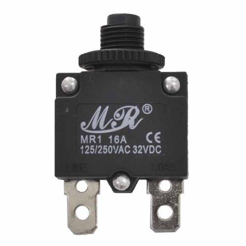 Предохранитель автоматич. MR1-16A-I (KBF1-01-16A 250V, выводы прямые) отг. по 5шт.