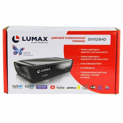 ресивер цифр. эфир ТВ LUMAX DV1123HD WI FI,Т2+C,2USB,HDMI