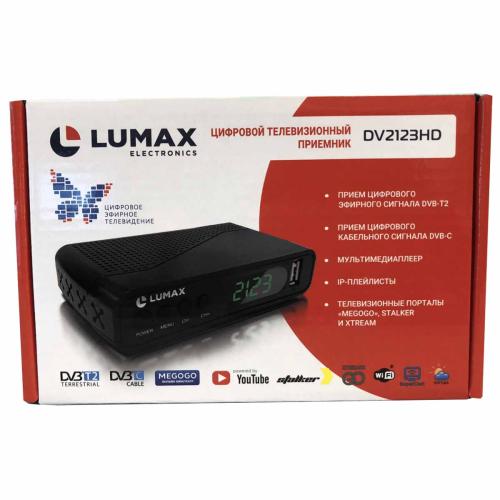 Ресивер цифр. эфир ТВ LUMAX DV2123HD WI FI,Т2+C,2USB,HDMI