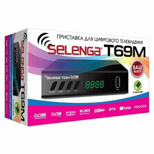 ресивер цифр. эфир ТВ SELENGA T69М