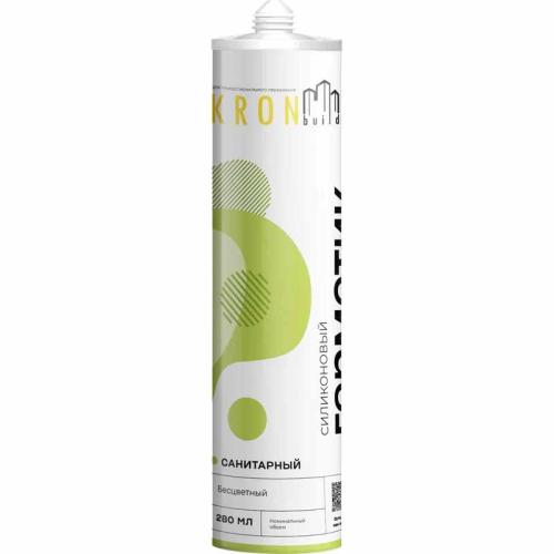 Герметик силикон санитар 280мл KRONbuild