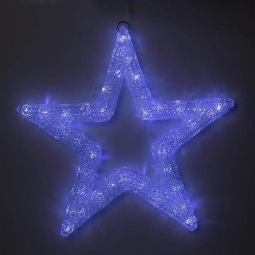 Фигура светодиодная Звезда 50x50х3см,45LED,220В,белый 5060095