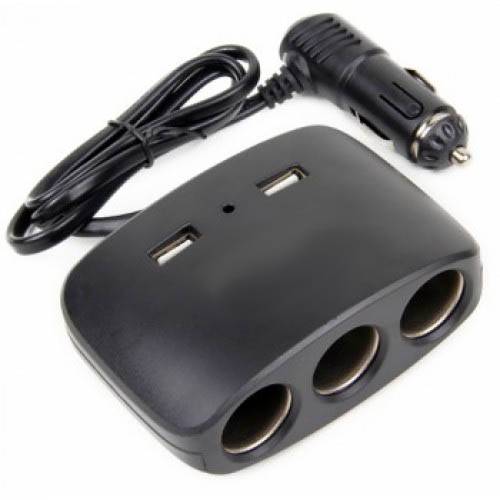 разветв прикур Olesson 1511 (3 вых.+2USB) авто