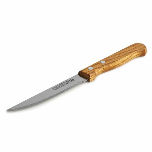 Нож LARA LR05-36 для стейка 10,1см/4" деревянная буковая ручка,сталь 8CR13Mov 1мм