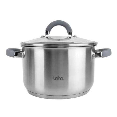 Кастрюля LARA Калипсо LR02-274 20х12,5см 3,9л,капс. дно,силикон