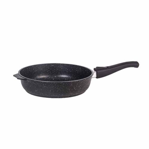 Сковорода Мечта Гранит Black 24см C024802 стекл.крышка,съемн.ручка 65959