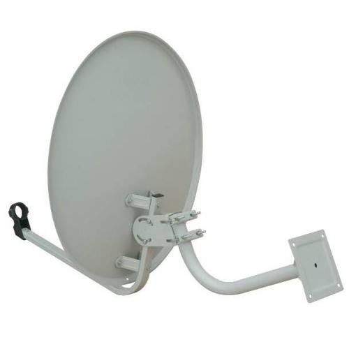 Антенна спутниковая LUMAX 0,6м с Г-обр. кронштейном, усиленное ОПУ