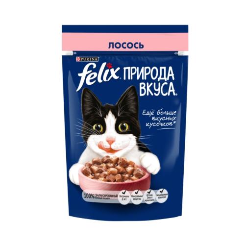 влажн.корм для кошек FELIX Природа вкуса Лосось 75г 12512724