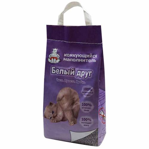 Наполнитель "Белый друг" комкующийся 12л