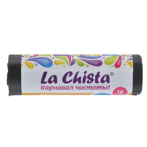 мешки для мусора LA CHISTA  120л черные прочные 10шт/рул.