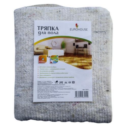 Тряпка для пола 70*100см 190гр ХБ с оверлоком 12111