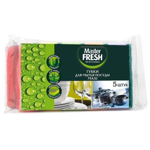 губка для посуды Master FRESH MAXI 5шт. ЕХ0083