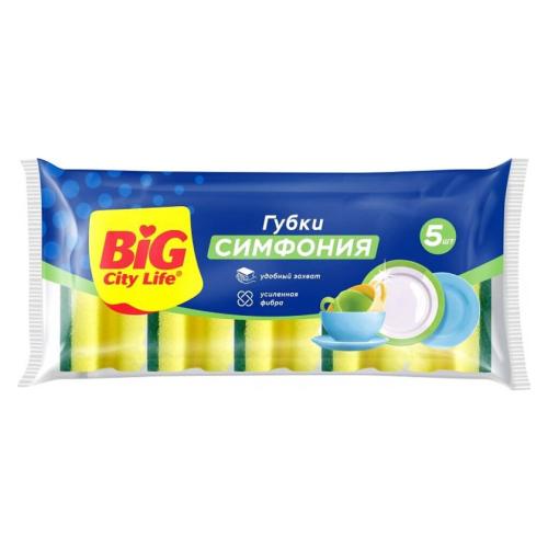 губка для посуды Big City Симфония 5шт 5806