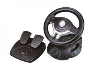 Руль Gembird STR-RaceForce, USB вибр., 2пед., 10кн+переключатель