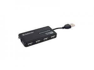 Разветвитель USB2.0 Defender USB QuadroLight 4порта, подсветка