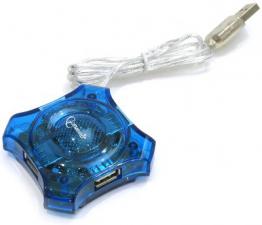 Разветвитель USB2.0 Gembird UHB-CN224, 4порта, для ноутбука