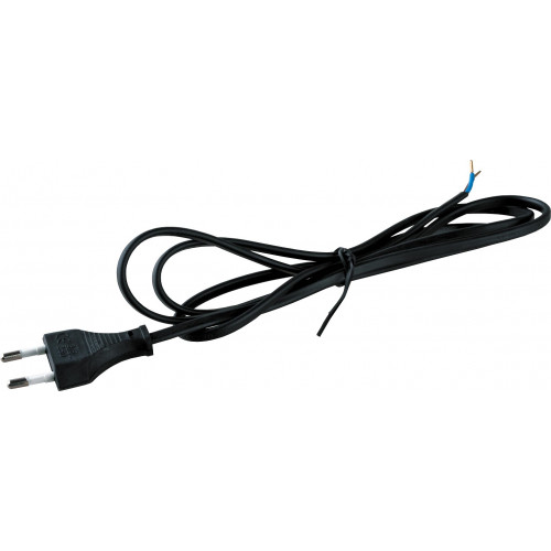 Шнур сетевой 2х0.5мм2 без розетки 250V 10A 1,5м