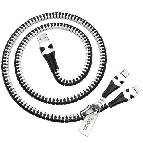 Шнур Type-C+iPhone 5 2в1 HOCO U97