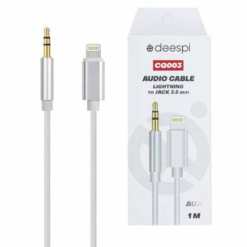 Шнур iPhone-AUX 1м CQ-003 Deespi