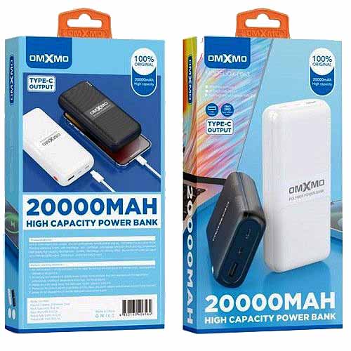 Акк внешний Power Bank OMXMO OX-PB63 20000mAh USB,Type-C,Micro