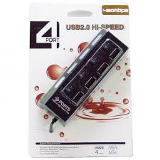 Разветвитель USB 4port с выключателем №401