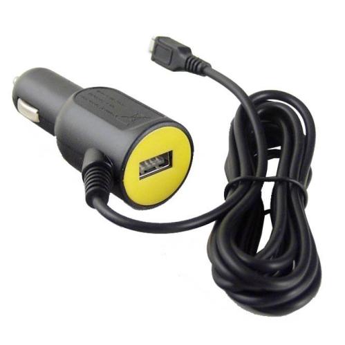 Блок питания 5V,2A авто шн 2м(1м) прикур. V8+micro USB+USB (2MV-2U)(угловой)