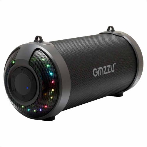 Колонка GINZZU GM-906B Bluetooth 10W/1,5Ah/TWS/USB/AUX/FM/RGB