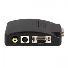 конвертер VGA в AV (2VGA гнезда+RCA гнездо+SVHS гнездо+DCгнездо) CS 001