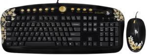 Клавиатура+мышь G-Cube A4-GKSE-2803SS, USB2.0 12 доп клав.коврик доп порт USB подарочный