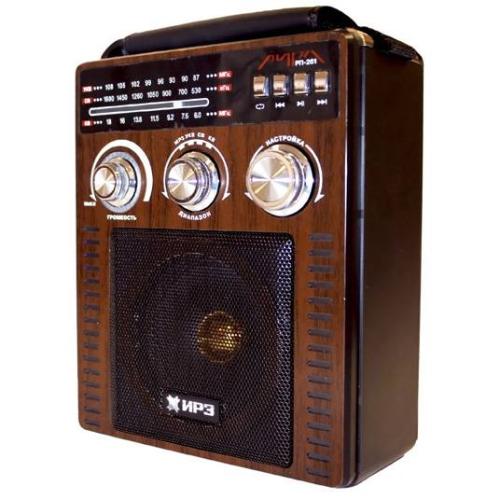 Радиоприемник ЛИРА РП-261 FM/УКВ/СВ MP3/SD/USB переносной/сеть