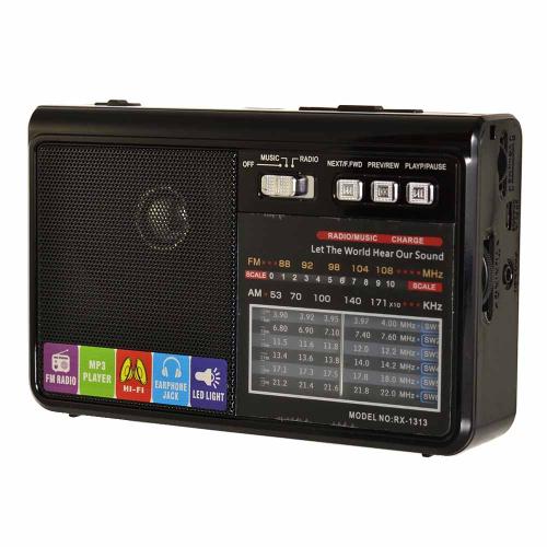 р/пр RX-1313 (FM,AM,SW1-7) SD,акк BL-4C,mini USB,фонарь