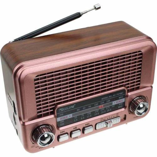 Радиоприемник RX-7070BT (FM,AM,SW) TF,акк 18650,micro USB, Bluetooth