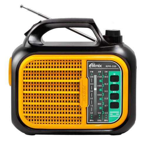 Радиоприемник Ritmix RPR-550 (FMSW,AM)MP3,USB, SD, солнечн.бат.