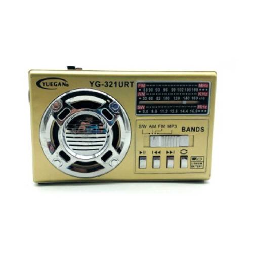 Радиоприемник YUEGAN YG-321URT (FM,AM,SW),сет.SD,USB,фонарь