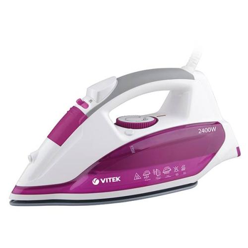 утюг VITEK-1262 2400Вт Ultra Care антипригарное покрытие, самоочистка