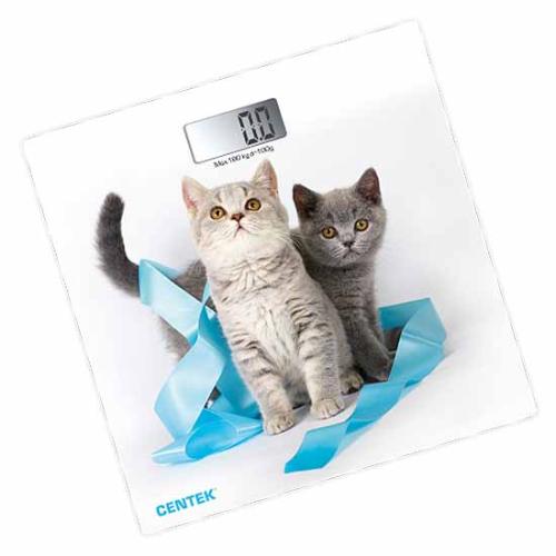 весы CENTEK CT-2426 Котята электронные напольные, до 180кг, LCD 45х28мм,