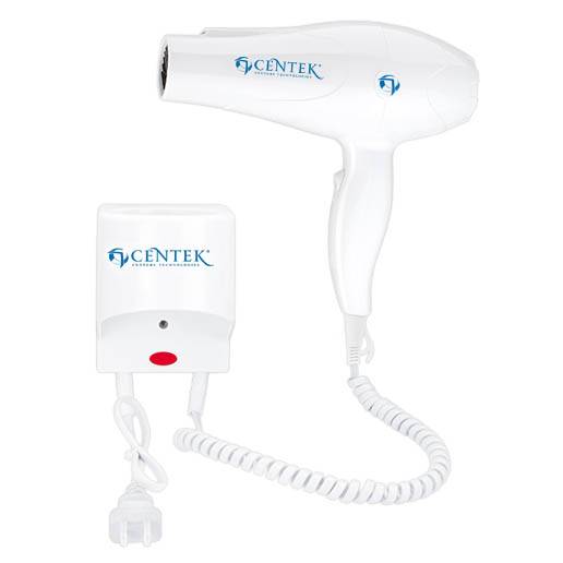Фен CENTEK CT-2250 1600Вт, 2 режима, настенное крепление, для отелей