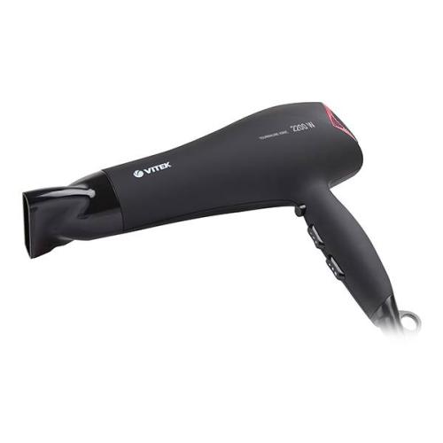 Фен VITEK-8208 2200W турмалин. иониз., 6 реж.,хол.возд.,концентратор