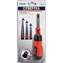 отвертка NABIN44 Park реверсивн с набором бит 1+7,встроен.удлинитель