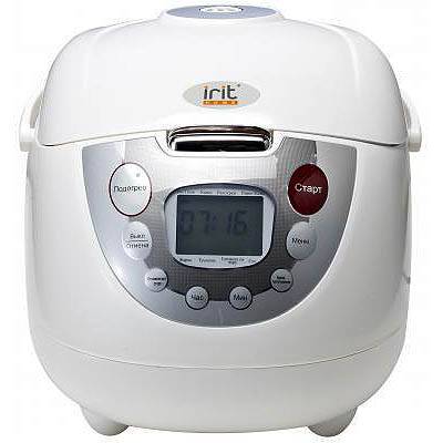 мультиварка IRIT-110 860Вт 5л ЖК диспл,уплотн. внутр.чаша, антиприг.