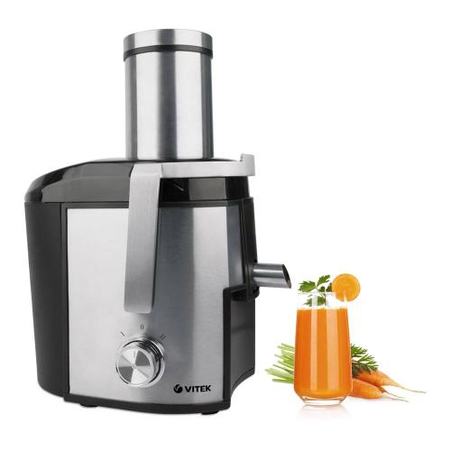 соковыжималка VITEK-3667 центробежная, 1500Вт, прямая подача сока, 2 скор.