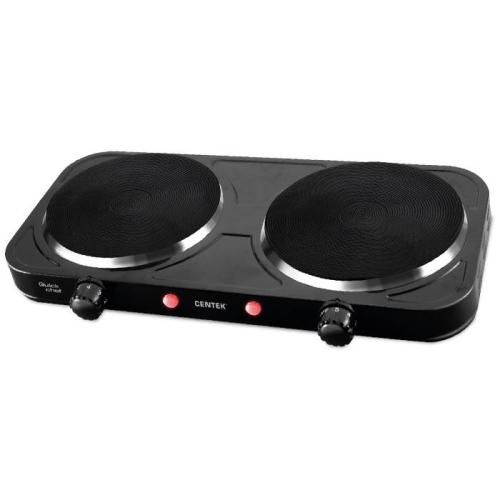 Плита электро CENTEK CT-1507 2000Вт, 2 конф ТЭН 155мм, индикатор, усиленный корпус