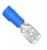 клемма 6,3 штекер изолир синий 338