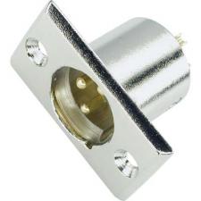 разъем CANON(XLR 3P)штекер микрофонный позолоченный корпусный