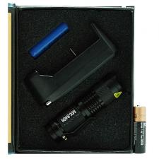 фонарь аккумуляторный 1 светод. 8468 BL (SA5104)AA/acc14500+З/У