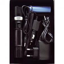 фонарь аккумуляторный 1 светод. +ЗУ 5000-50000W 8626 USB zoom