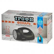 Фонарь аккумуляторный 12+18хсветод. 4V 1,8Ah, Трофи TSP12 ЗУ 220V 59986